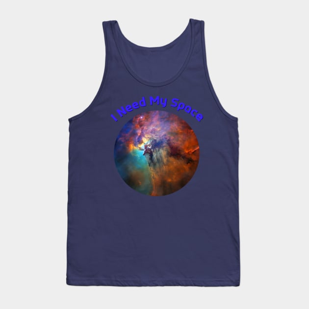 I Need My Space Lagoon Nebula M8 Tank Top by LittleBean